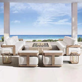 garden solid wood anticorrosive waterproof combined sofa garden